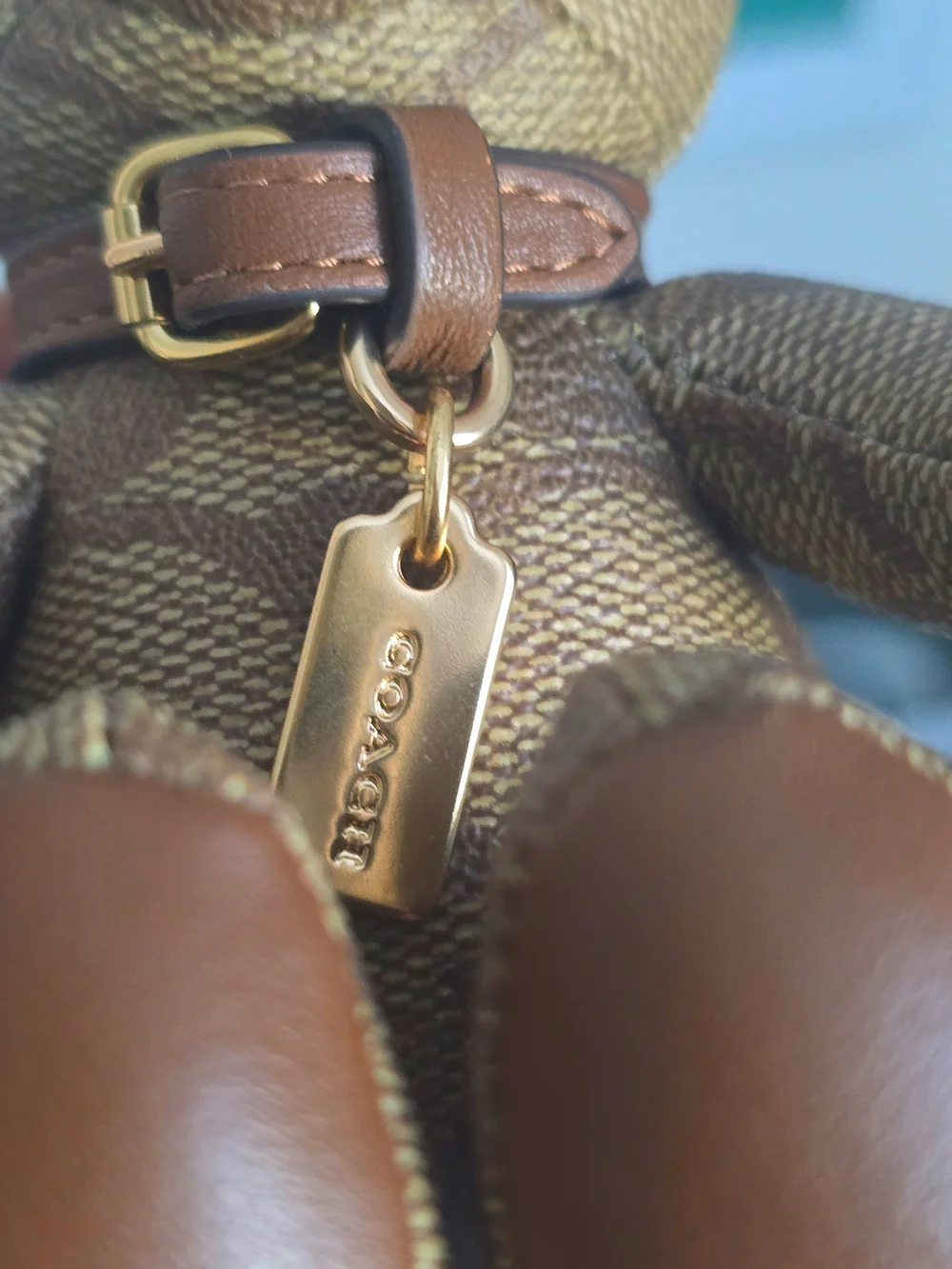 Coach Collectible Brown Teddy Bear Charm - NWOT